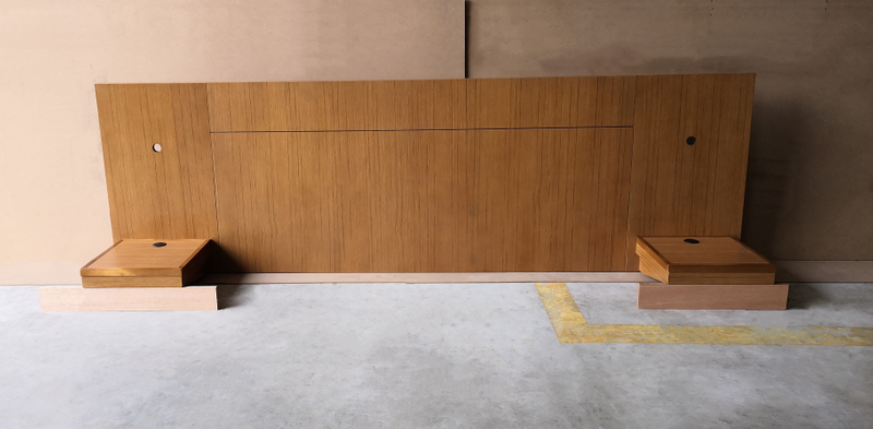 King Bed Headboard w/nightstand